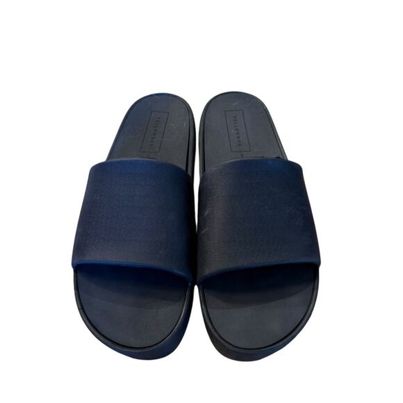 Yellow Box Black Platform Slide Sandals Womens Size 9 - Picture 1 of 6